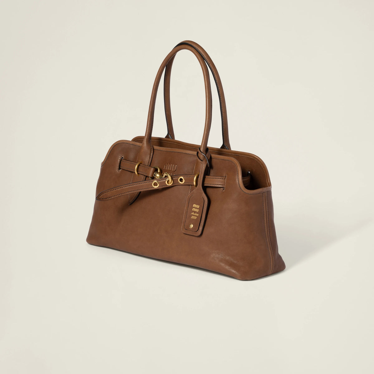 Aventure nappa or suede bag - Oak — view 2