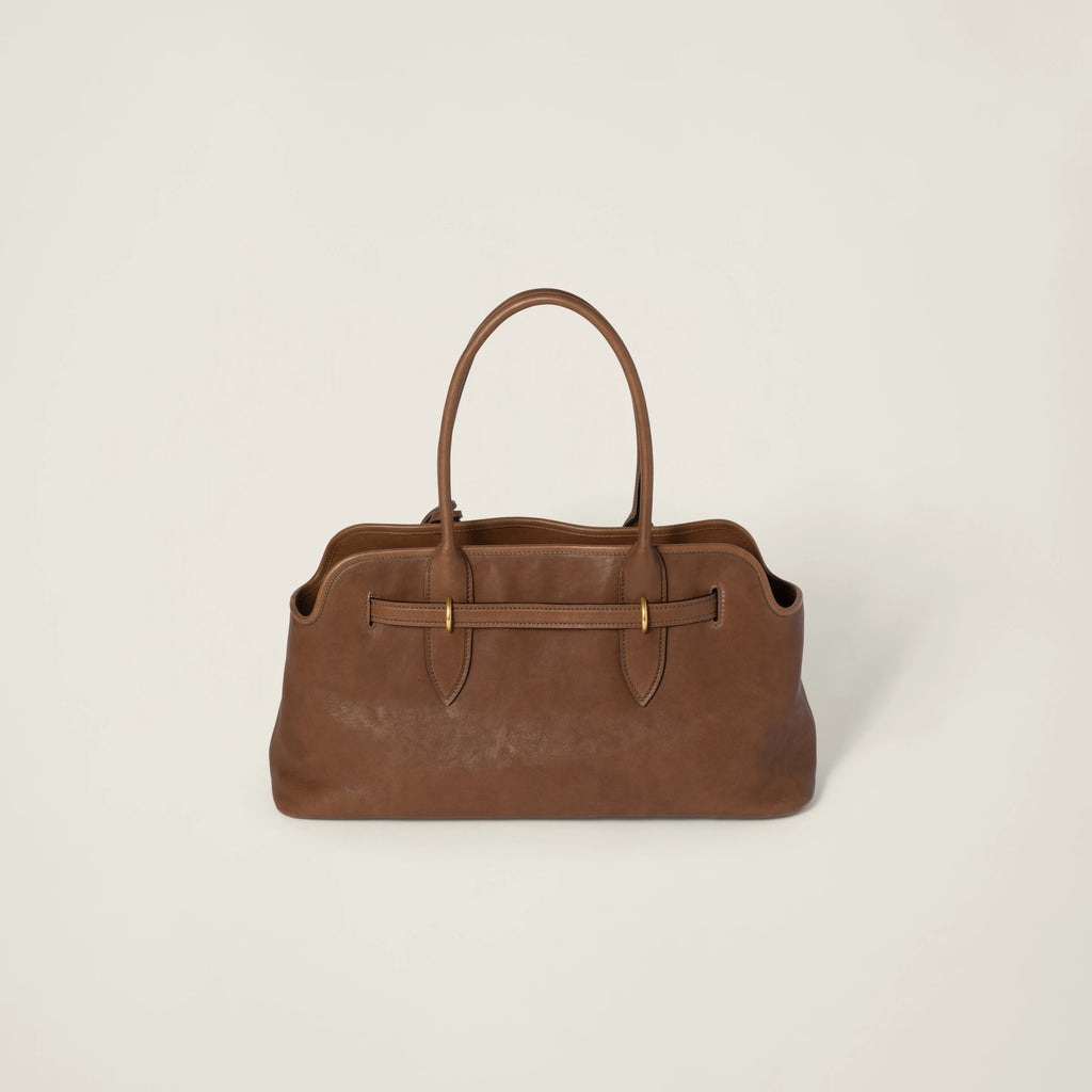 Aventure nappa or suede bag - Oak — view 3