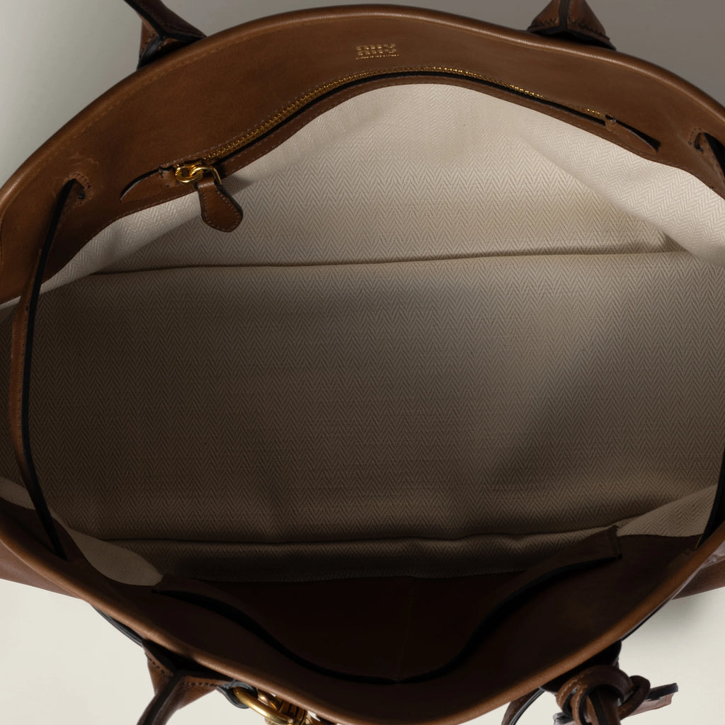 Aventure nappa or suede bag - Oak — view 4
